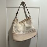 Coach Signature Hobo Shoulder Bag beige canvas/leather Photo 1