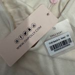 Oh Polly  Azzurra Bodycon Cutout Mini Dress Ivory Spaghetti Strap Size US 6 Photo 6