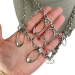 Silver Tone Gypsy Belly Dance Geometric Shapes Multi Photo 1