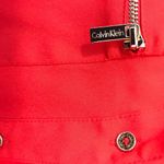 Calvin Klein  Women’s Red Button Down Blouse Shirt Large Photo 3