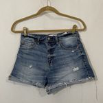 DAZE High rise Tough Love Shorts SZ 26 Blue Photo 0