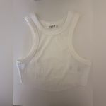 Steele official Lorenza ribbed scoop muscle tank XS NWOT White Photo 1