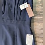 Jenny Yoo $275+  Cecilia Ruffled Chiffon Long Dress Gown wedding bridesmaid  NAVY Photo 4