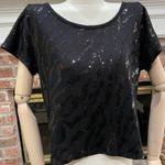 Romeo + Juliet Couture NWT zebra patterned sequin crop top / M Photo 1