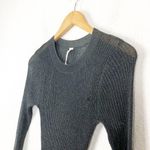 Anthropologie Daily Practice by Sheer Sparkle Sweater Midi Dress Medium Knit Photo 7