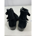 Womans Dolce Vita TAE Black Suede Strappy Heel Ankle Boots Size 7 M Photo 4