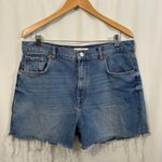 ZARA The 90s Bermuda High Rise Loose Fit Denim Jean Shorts Photo 2