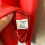 BCBGMAXAZRIA  Peach Orange 100% Silk Midi Slip Dress Size 12 Photo 6