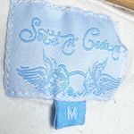 Vintage Y2K Hooded Sleeveless Embroidered Graphic Print Top Women’s Size Medium Blue Photo 6