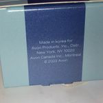 Avon Tiny Angel Birthstone Pin March Simulated Aquamarine CZ Heart Pin Photo 7