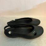 Crocs ‎ 7W SLIP ON BLACK SLINGBACK BALLET FLAT WITH GEM. ROUND TOE PREOWNED Photo 4