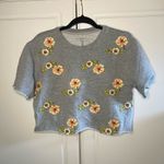 Urban Outfitters  Cropped Embroidered Sweatshirt Photo 0