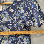 All that jazz Vintage  Floral Blue Dress Size 9 Photo 4