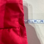 Talbots Women's Red Goose Down Puffer Vest Belted Collar Quilted Fill Size L Photo 7