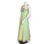 Vintage 50s Formal Dress‎ Prom Strapless Pale Green Elegant Hollywood Glamorous Size XXS Photo 11