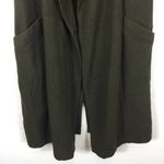 BCBGeneration Green Wool Long Open Front Military Duster Vest Size Small Photo 6