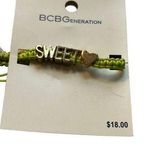 BCBGeneration  BCBG Generation Friendship Bracelet "SWEET" Lime Green NEW Photo 0