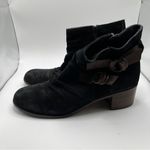 Paul Green  Newbury Black Suede Ankle Boots UK 6 US 8.5 suede booties Photo 2