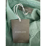 Everlane Mint Green Striped Button Down Oxford Shirt Photo 4