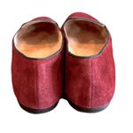 Tahari  ‘Clementine’ Burgundy Suede Smoking Slipper Loafers, Size 7 Photo 3