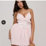 House Of CB  ‘Amaris’ Ballerina Pink‎ Baby Doll Mini Dress NWOT Size M Photo 3