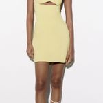 ZARA Bodycon Strapless Mini Lemon Party Coctail Shower Bridal 🍋Dress Photo 16