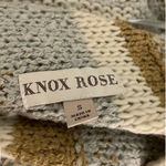 Knox Rose  Neutral Stripe Open Front Cardigan Sweater Size S NWT Duster Photo 3