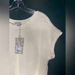 New With Tags WRAP London Loose Knit Short Sleeve Top White Size 10 Photo 4