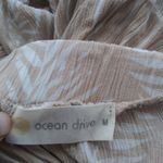 Ocean Drive Cream Tan Multi Print Boho Wide Leg Pull On Pants Size M Photo 5