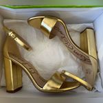 Sam Edelman NEW Gold Yaro Block Women's Heels Photo 0