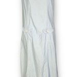 Vintage Denim & Co Dress Denim Pinafore Light Wash Button Detail Sleeveless Maxi Blue Size M Photo 8