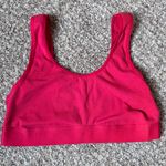 Women's Red Ribbed Bralette Size L Photo 0