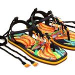 Farm Rio  beaded fringe thong Sandals Photo 0