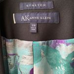 Anne Klein NWT 🖤  Dressy Black Blazer/Jacket, Floral Print Lining, Zip Closure Photo 6
