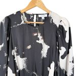 Alexis‎ x Target Long Sleeve Rope Belt Tiered Mini Dress Black White Print, Sz M Size M Photo 3