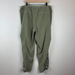 Chico's Pants Women 3 XL Olive Green Adjustable Hem Straight Leg Pull-On Casual Photo 4