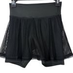 HEROINE SPORT Black‎ Mesh Skort Skirted Shorts S Black Photo 1