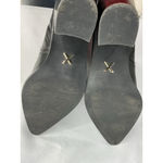 EXPRESS Womans Western Style Boots 7 Black Side Zip Pointed Toe Block Heel Photo 7