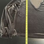 Madewell Velvet V-Neck velvet balloon Sleeve Top Photo 3