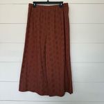 ASOS Design Women’s 10 Brown Eyelet Cropped Pants Wide Leg Photo 2