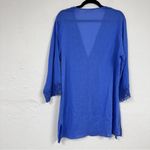 La Blanca  Royal Blue Crochet Detail Tunic Swim Coverup Womens M/L Beachy Casual Photo 5