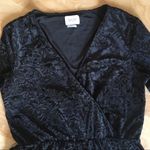 Anthropologie Saylor Black Floral Velvet Long Sleeve Romper Photo 10