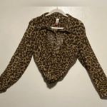 No Boundaries Semi Sheer Animal Print Button Front Blouse | Shirt | Top Photo 0