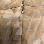 Linda Allard Ellen Tracy Earthy Botanical Silk Skirt Romantic Neutral Size 4 Brown Photo 5