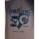 John Fluevog  Kendra Gray Beige Floral Leather Pointed Toe Slip On Pump Heels 8.5 Photo 6