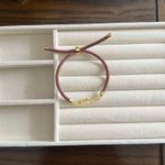 Handmade  Braided cord bracelet with Mon connector Photo 1