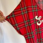 JoySpun Sleepshirt Womens L/XL Red Plaid Snuggle Graphic Print Above Knee Pocket Size L Photo 4