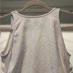 Athleta  Ruched Side Rib Knit Tank Top White Size L Photo 4