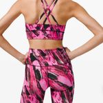 Lululemon  pink print leggings Photo 1