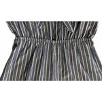 potter's pot Womens  Blue White Stripe Nautical Cropped Wide Leg Jumpsuit Size M Photo 5